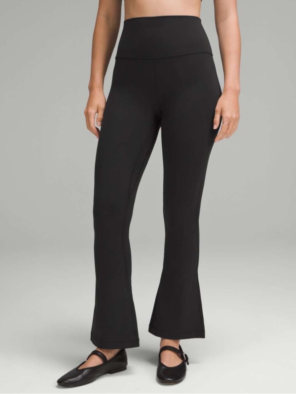 Lululemon Align High-Rise Mini-Flare Pant Short Black Wide Leg Leggings Nulu